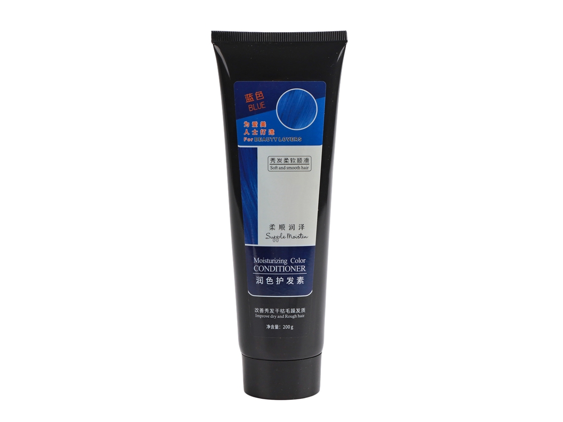 Acondicionador Para El Cabello Con Color, Fijador De Color, Reparador De Daños, Tinte Para El Cabello, 200 Ml, Azul