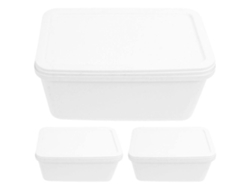 Recipiente Para Congelador De Helado 3 Piezas, Soporte Para Conservación De Congelador, Soporte Para Helado, Gran Soporte De Almacenamiento Webake