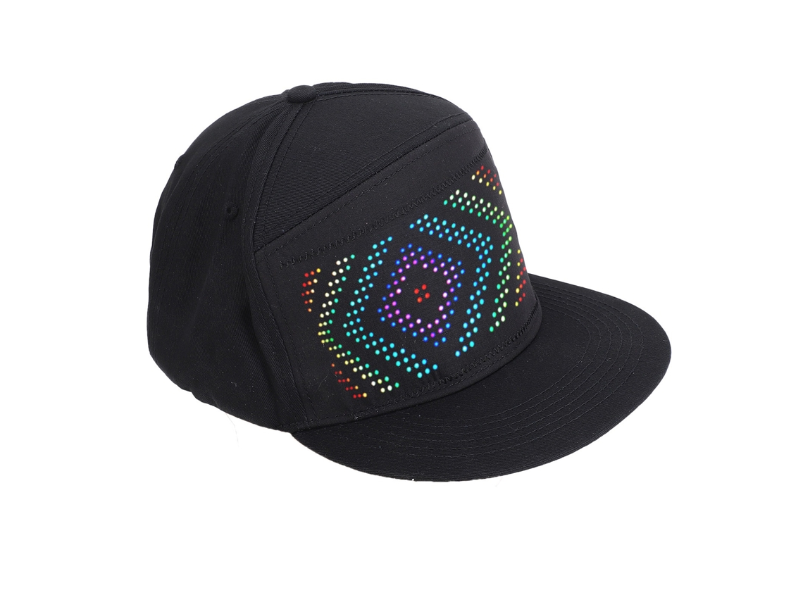 Gorra Led Programable 16x32 Control App Bt Para Fiesta Carnaval Concierto 5v 2a