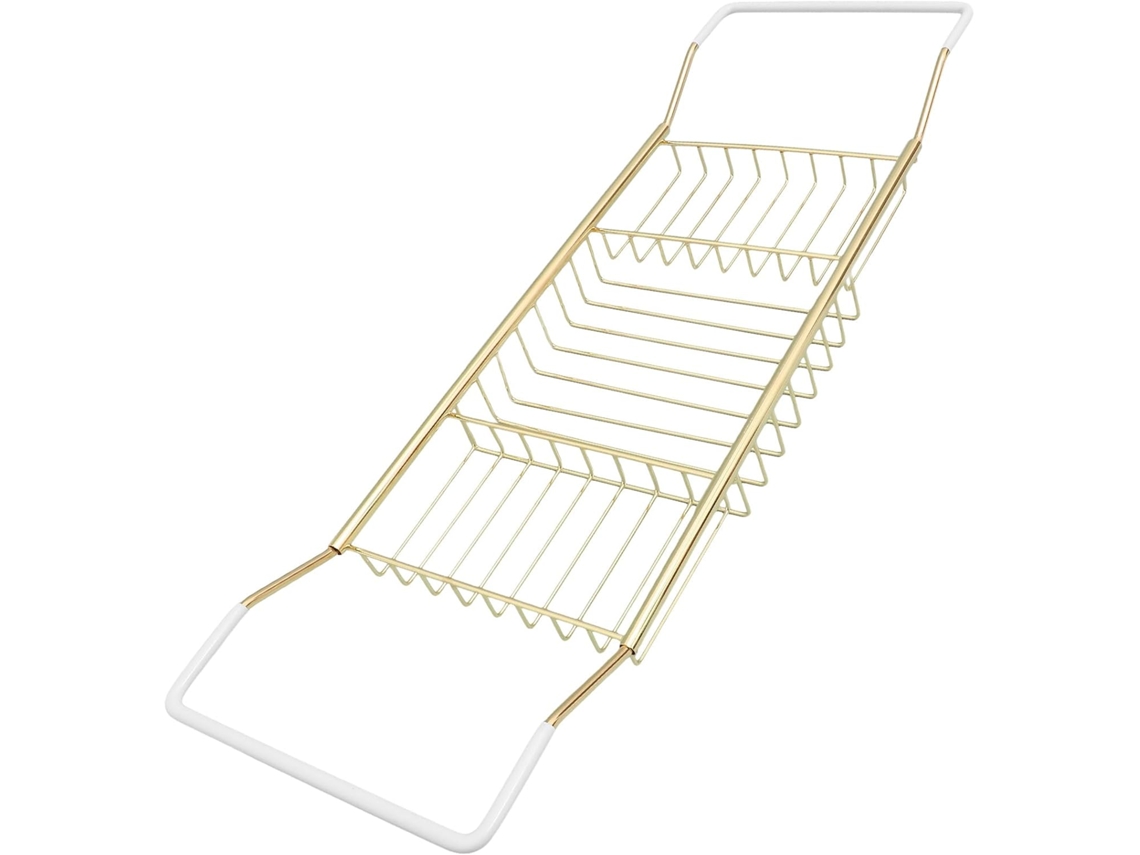 Estante Ajustable Para Bañera De Acero Inoxidable Expandible Y Antideslizante Soporte Versátil Para Teléfonos Libros Y Accesorios De Ba