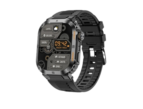 Reloj inteligente militar para exteriores para hombre, reloj inteligente con llamada Bluetooth, GPS, deportivo, resistente al agua, rastreador de F...