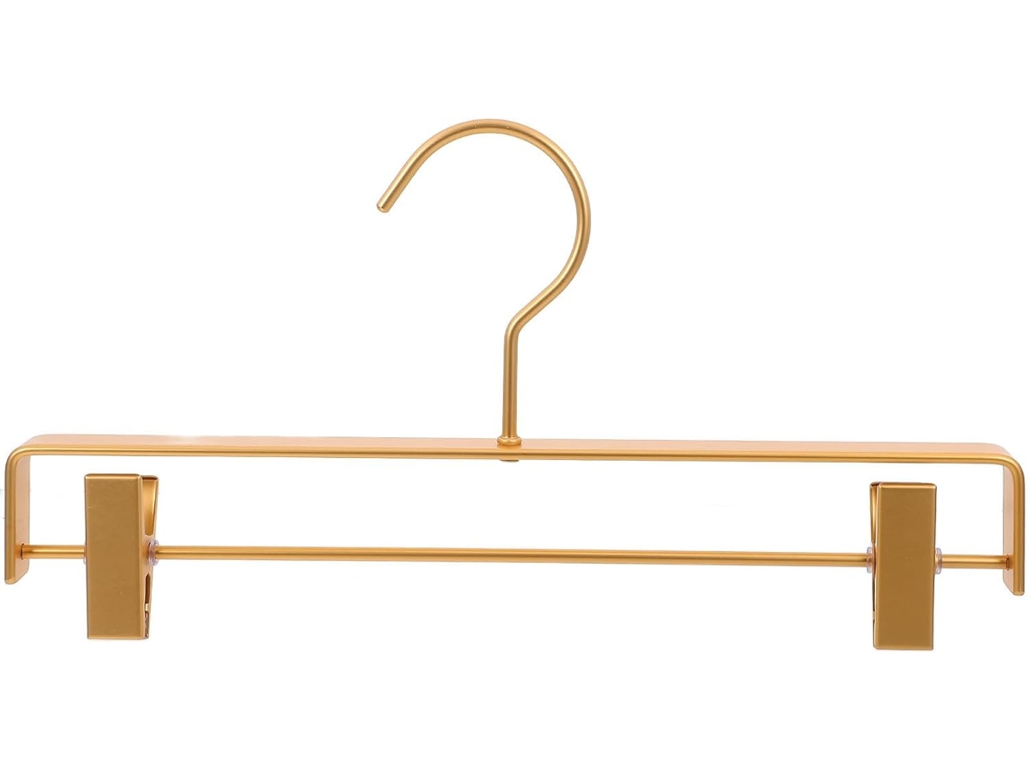 Juego Perchas Metal Aleación Aluminio Clips Antideslizantes Ajustables Organizar Pantalones Faldas Práctico