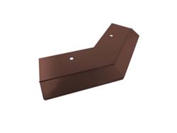 Esquina RENOPLAST de aluminio 135 para perfil de alero K10 Marrón Acabado de terraza Suelos de resina Sistemas de drenaje de agua Perfil angular