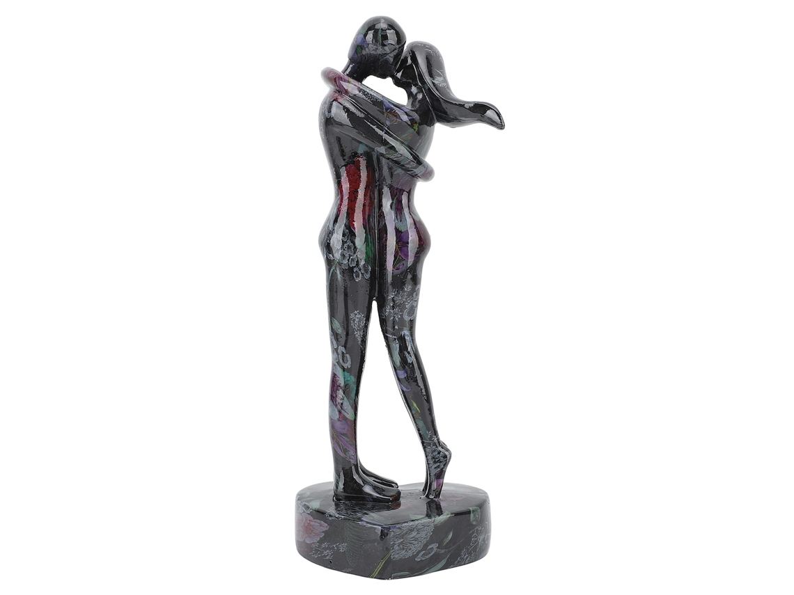 Elegante estatua de resina de una pareja para el hogar y la oficina.