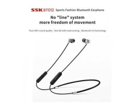 Auriculares Bluetooth Ssk Magnético Inalámbrico Estéreo Inalámbrico Impermeable Negro