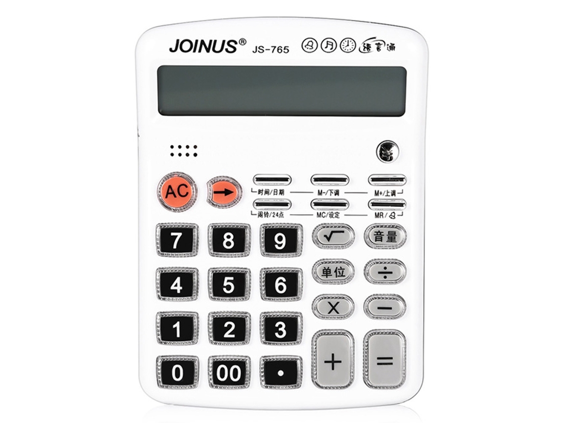 Calculadora electrónica portátil para estudiantes y oficinas.