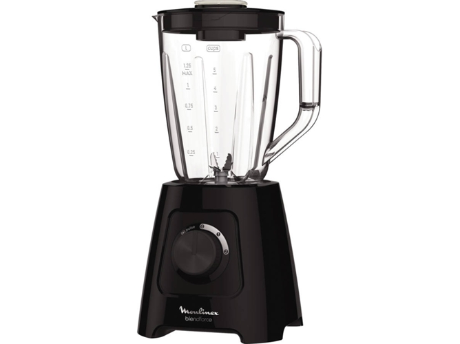 Batidora de Vaso MOULINEX LM4258 (600 W - 2 L - Negro)