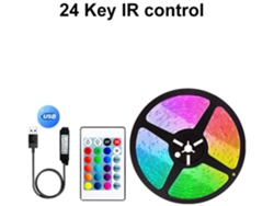 Tira De Luz Led 30M 260Led Usb Rgb 5V Retroiluminación Led Tira De Luz Flexible Infrarroja 24 Teclas Control Remoto CHRUI