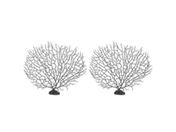 2 Piezas De Árbol De Coral Artificial De Plástico Decorativo Para Paisajismo De Acuarios Y Peceras.