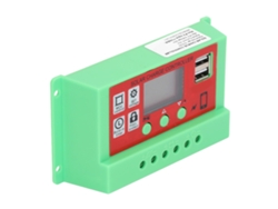 Controlador De Carga Solar Pwm Con Pantalla Lcd Para Hogar Inteligente, Regulador Solar De 12v/24v Y 20a
