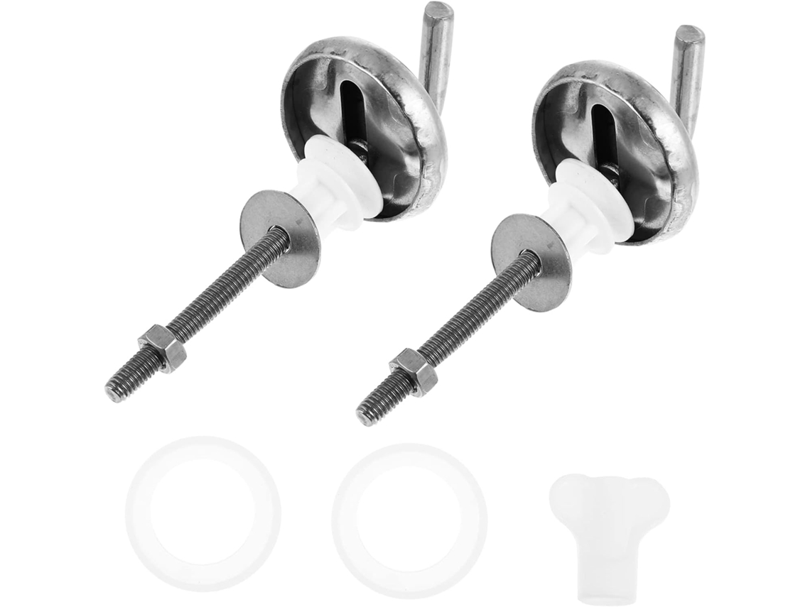 2 Tornillos De Acero Inoxidable Para Fijación De La Tapa Del Asiento Del Inodoro