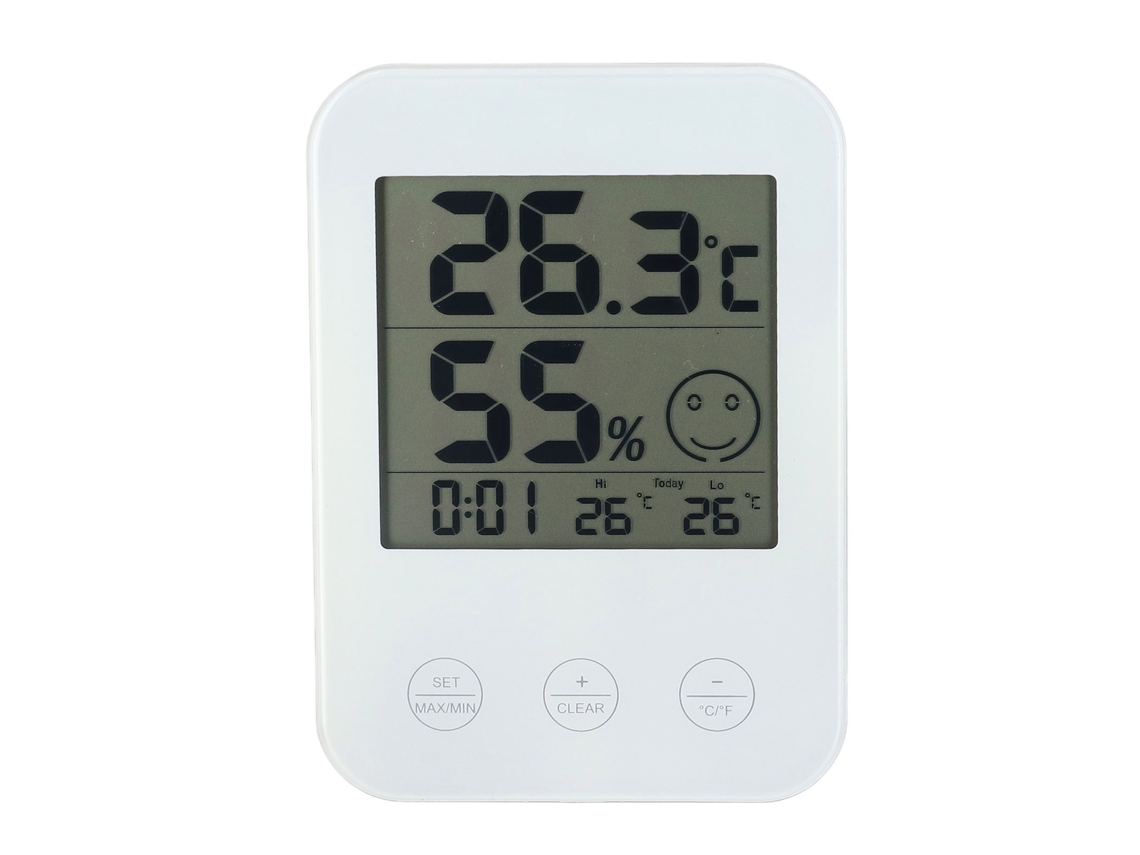 Termómetro De Ambiente Con Sensor De Humedad Y Gran Pantalla Lcd Para Dormitorio/oficina.