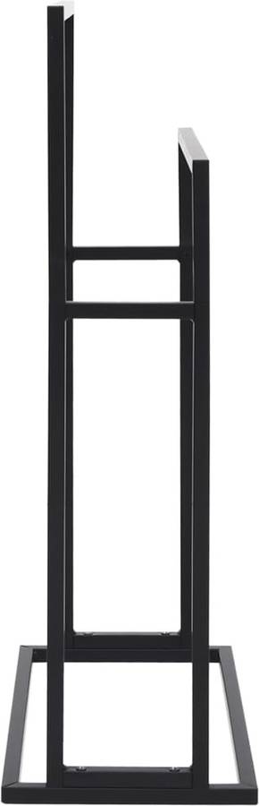 Toallero De Pie hierro negro 48x24x785 cm vidaxl 48x24x78.5