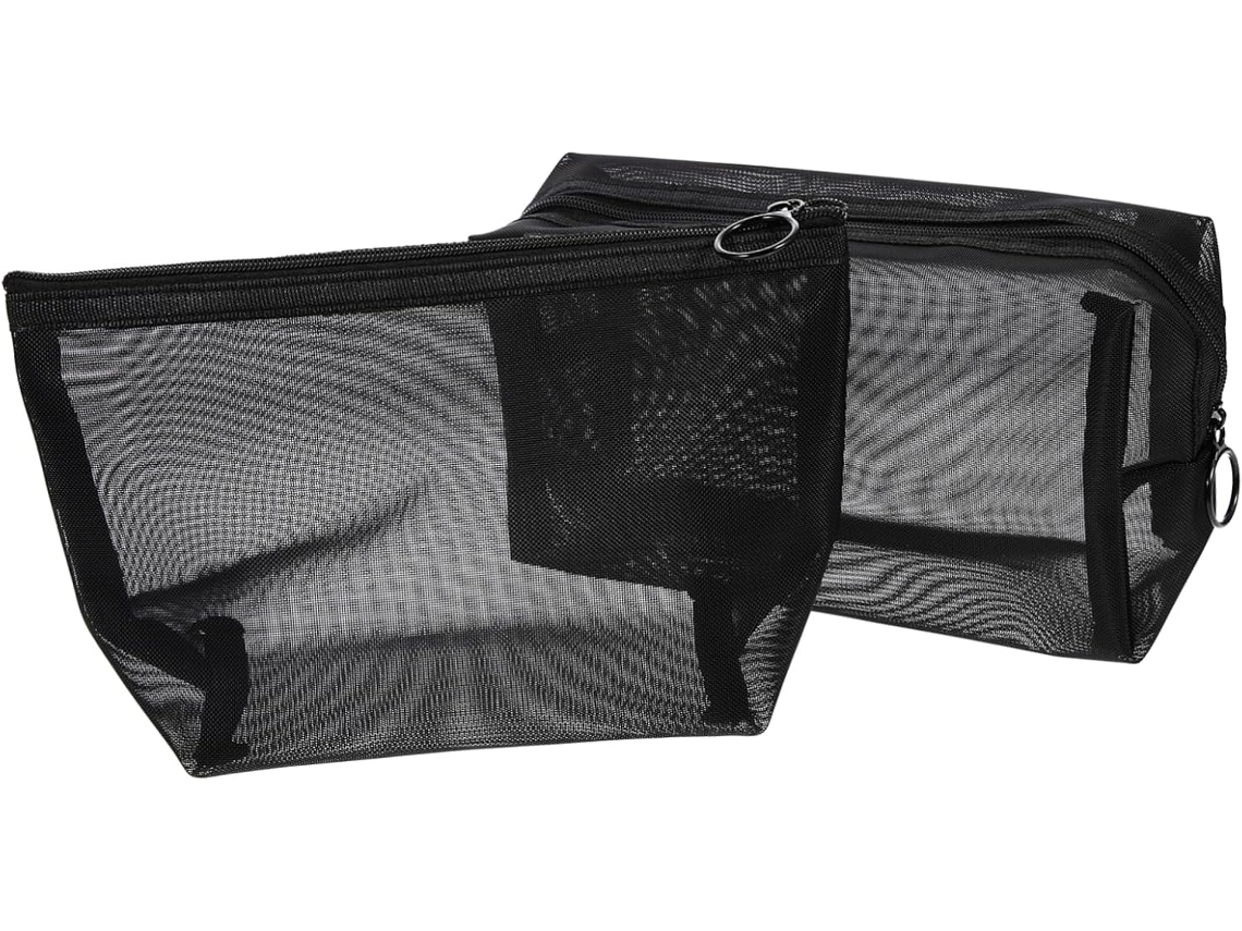 Neceser De Viaje De Malla Para Hombre De 10 Piezas, Con Capacidad Para Cosméticos, Accesorios Y Más.