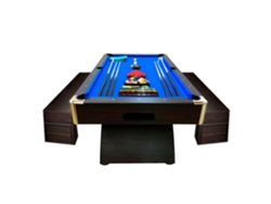 Mesa de billar moderna de 8 pies con bancos de almacenamiento – Thunder