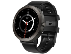 Reloj inteligente DM76 con GPS, resistente al agua hasta 5 atm, pantalla AMOLED y cronómetro deportivo (negro)