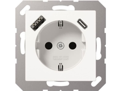 Toma Schuko con USB tipo AC A1520 15caww Jung (a1520 15caww)