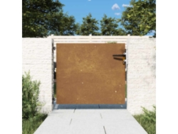 Puerta de jardín de acero corten de 85 x 75 cm WSD925827 Lovely House