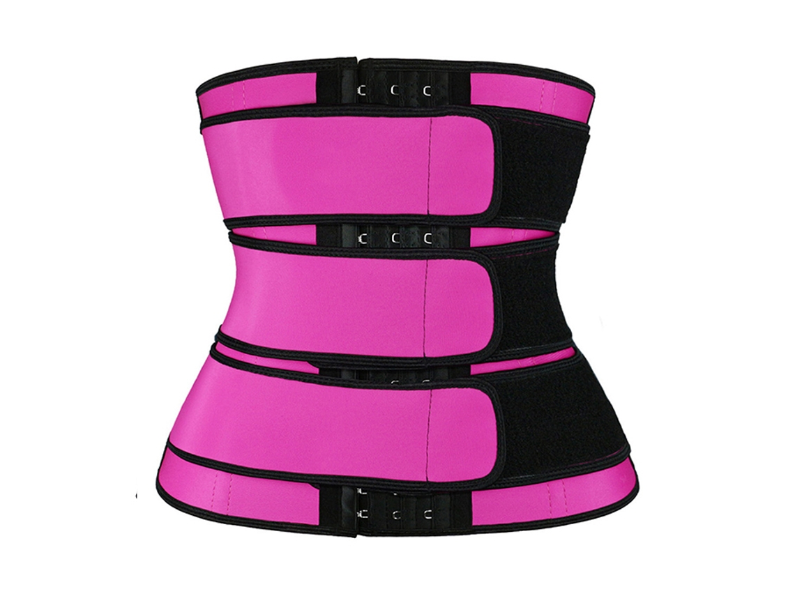 (rojo M) Cinturón De Soporte De Cintura Para Mujer, Ropa Interior Moldeadora, Protector Abdominal Que Absorbe El Sudor En Sauna, Neopreno