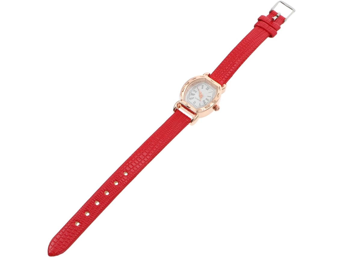 Elegante Reloj Pulsera Rectangular Acero Inoxidable Movimiento Cuarzo Esfera Fácil Estilo Retro Mujer Leer
