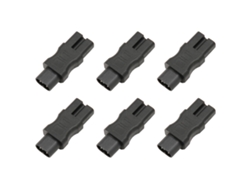 6 Piezas Adaptador De Energía Iec320 C8 A C15 Conector Macho A Hembra Para Pdu Ups