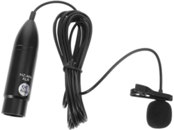 Micrófono de solapa profesional XLR de tres pines con conector omnidireccional de ajuste a presión.