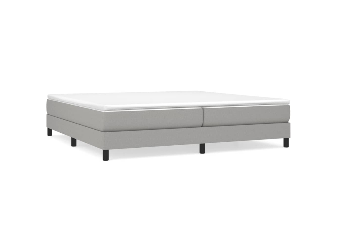 Maison Exclusive - Estructura De Cama Con Somier Tela Gris Claro 200x200 Cm