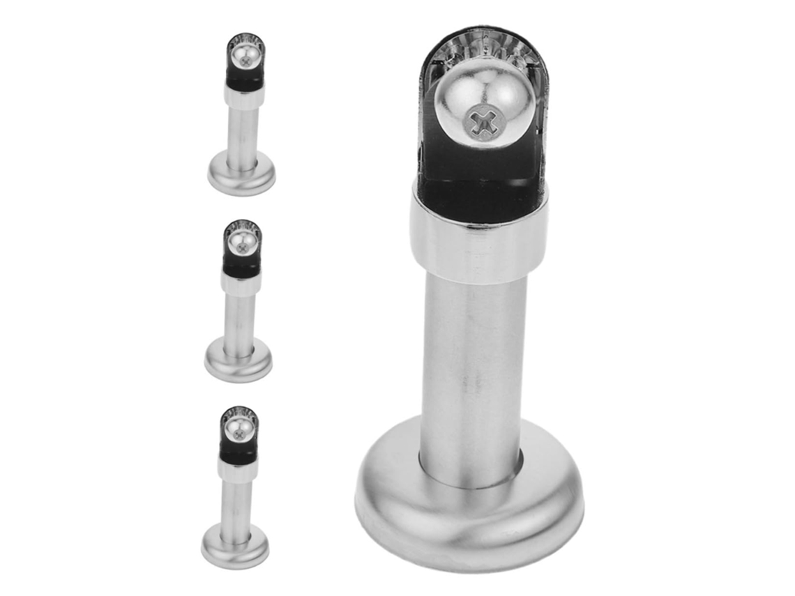 Juego de 4 soportes de acero inoxidable para asiento de inodoro para mampara de baño