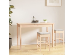Mesa de comedor de madera maciza de pino de 110 x 55 x 75 cm, DKD HOME DECOR
