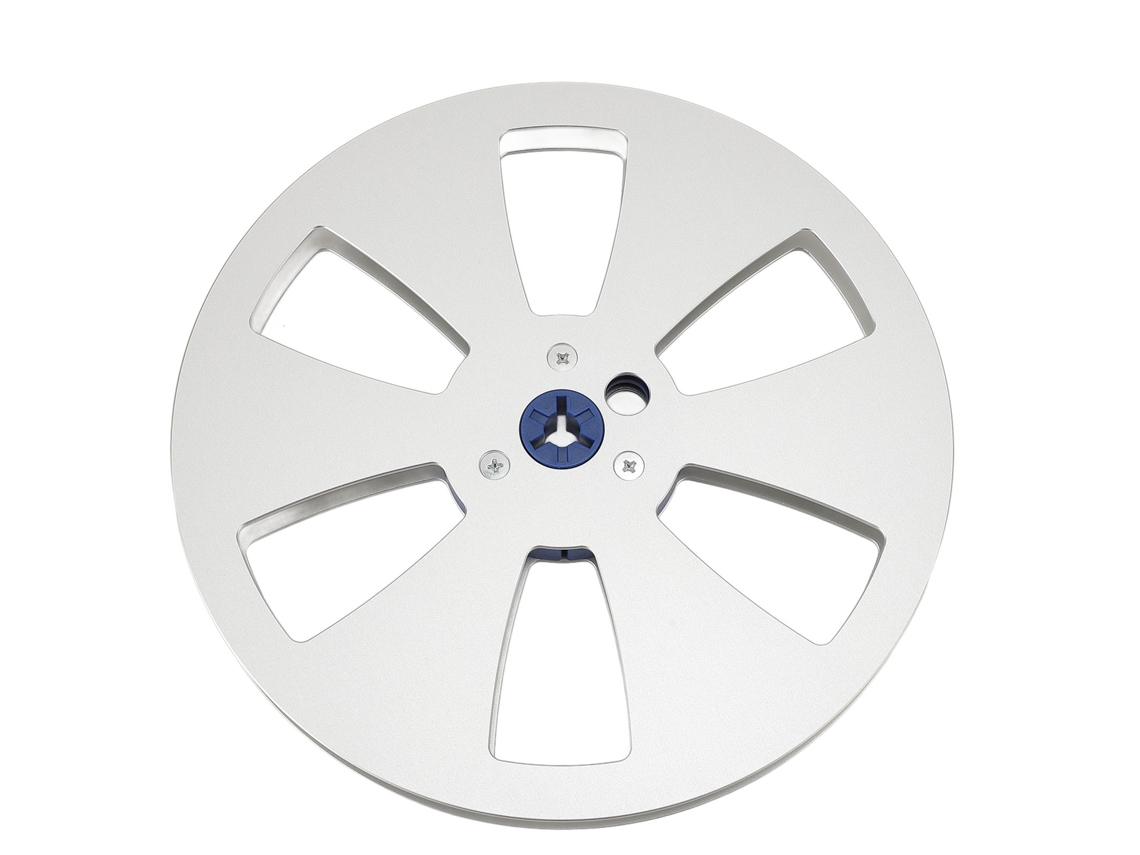 Carrete De Cinta De Audio Vacío De Aleación De Aluminio De 7 1/4 Pulgadas Con 6 Orificios, Universal Para Máquinas Teac Revox Studer, Color Plata.