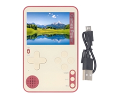 Consola De Juegos Portátil Retro Con Pantalla De 2,4 Pulgadas Y Juegos Integrados Para Niños - Roja