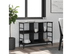 Aparador De Madera De Ingeniería Negro 102x32x73,5 Cm