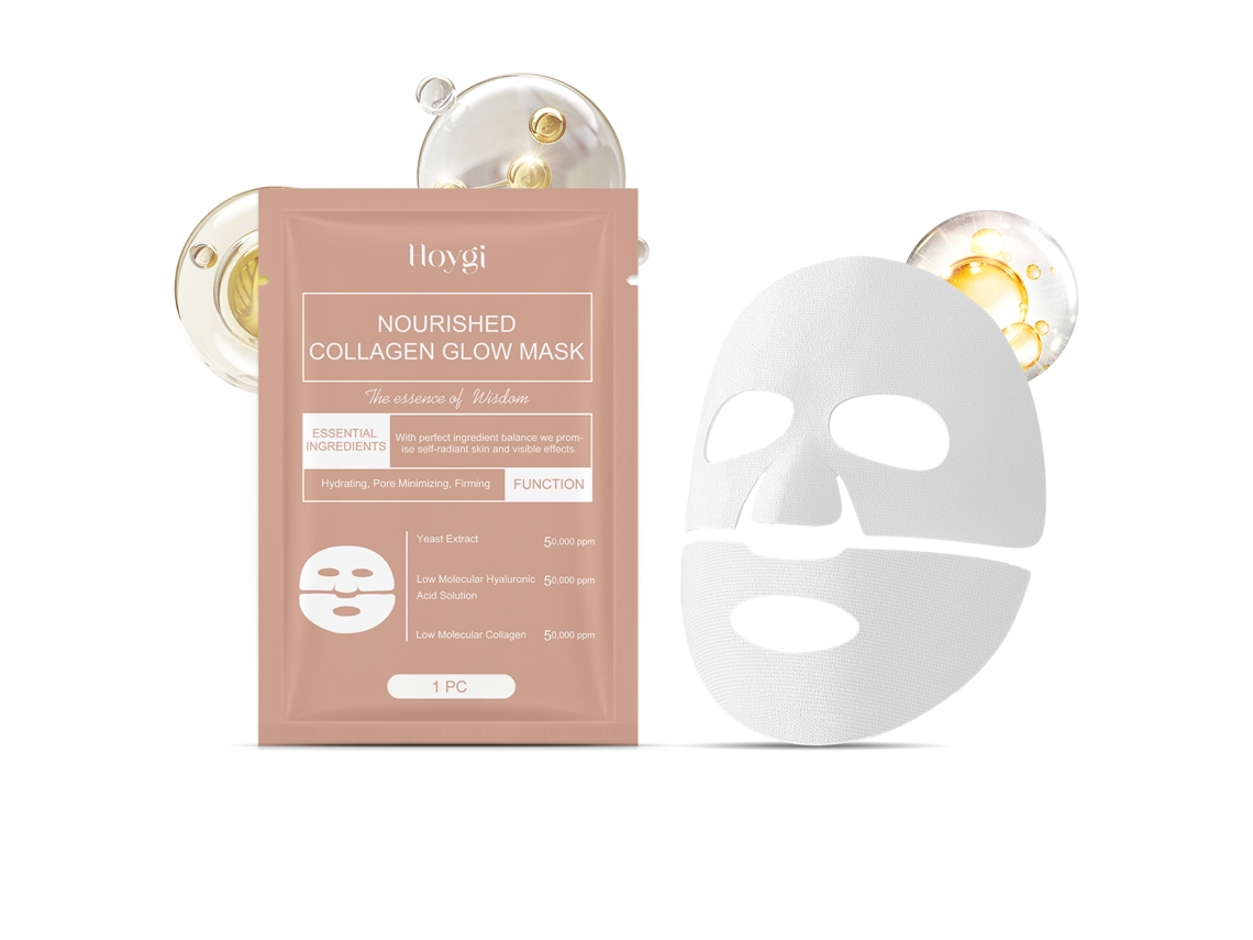 Sobre de mascarilla facial hidratante de colágeno