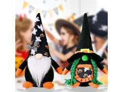 2026-30854-2 Pack Enanos De Halloween De Peluche Decorativos Elfos Enano Para Decoración Hogar