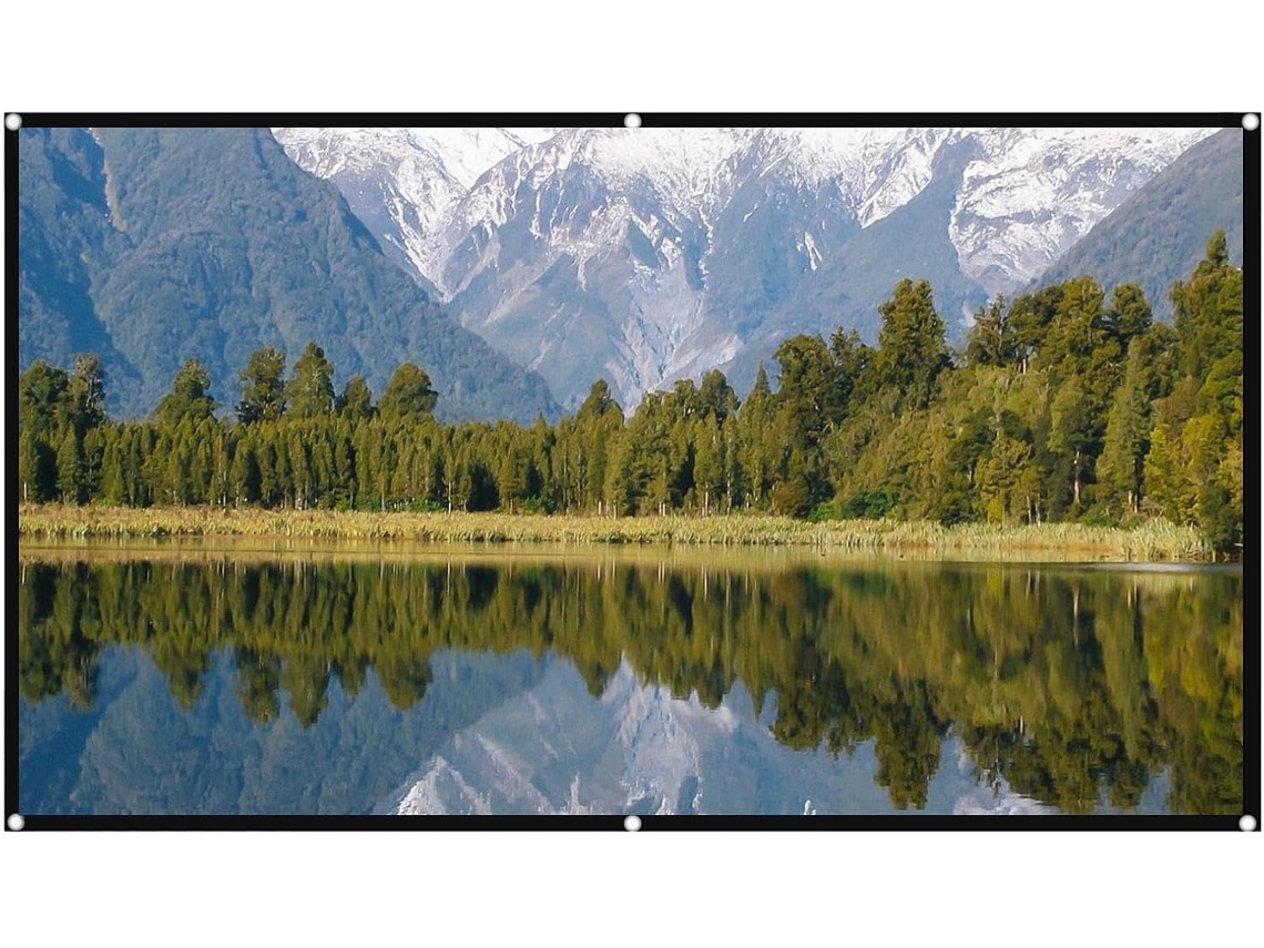 Pantalla De Proyección Antirreflejos | Pantalla De Tela 16:9 Con Vídeo 4k Integrado