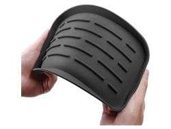 Alfombrilla De Silicona Para Fregadero - Organizador Para Esponjas, Cepillos, Jabón, Antiadherente Y Resistente Al Calor (negro)