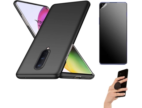 Carcasa y Protector de Pantalla Oneplus 8 Negro