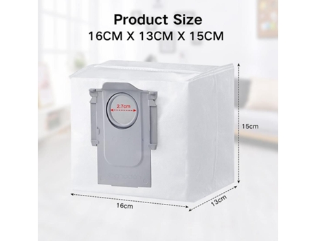 Acessórios de Aspirador Q5+ S7 Maxv Ultra Compatible Bolsa Aspiradora Capacidad 3 L Bolsa 4 Pzs