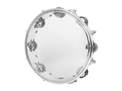 Pandereta De 10 Pulgadas Campana De Metal De Doble Fila Ajustable Instrumento De Percusión De Pandereta Manual Con Manivela CUICH