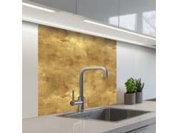 Paneles antisalpicaduras de cocina de estilo industrial - Texturizados - Dorado 80x80 cm