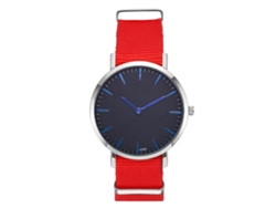Reloj de pulsera unisex de cuarzo con correa de malla y esfera clásica grande.