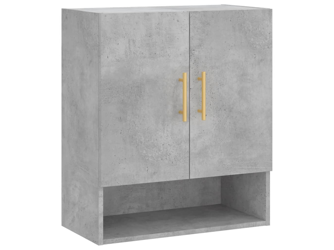 Maison Exclusive - Armario De Pared Madera De Ingeniería Gris Hormigón 60x31x70 Cm