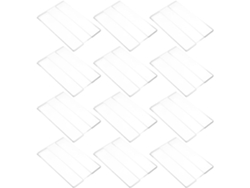 Paquete De 20 Portatarjetas Planos De Acrílico Transparente Para Montaje En Pared, 90 X 60 Mm