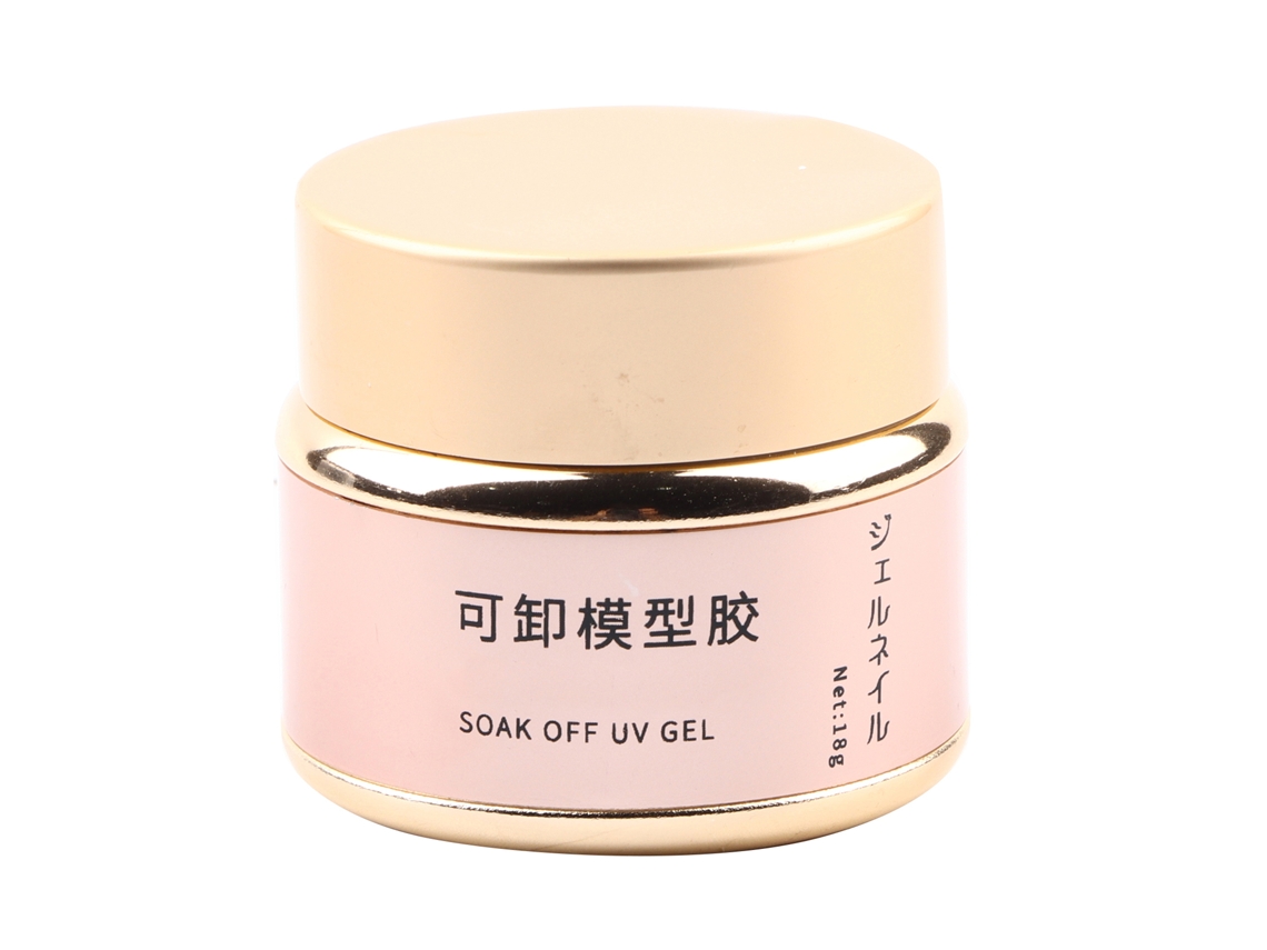 Gel Adhesivo De Extensión De Uñas De Cristal Removible Con Luz Uv Para Manicura (rosa)