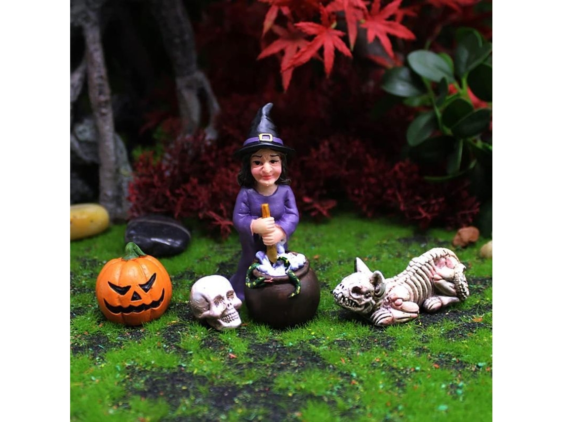 Figuritas De Resina En Miniatura Para Halloween, Accesorios Y Artículos Para Un Jardín De Hadas.