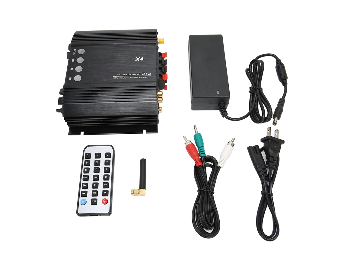 Amplificador Estéreo Doméstico Bluetooth 5.0, Coaxial, Fibra Óptica, Receptor De Cine En Casa Inalámbrico De 4 Canales,