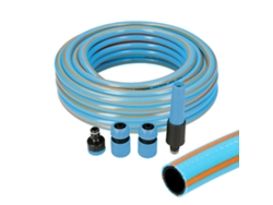 Set de Manguera con accesorios EDM Azul 5/8 20 mm x 15 m