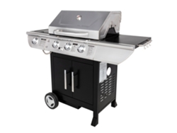 Barbacoa de gas Baltimore de 3 quemadores y 10,5 kW con placa calefactora Somagic