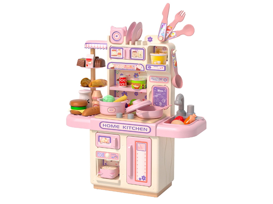 Juguete de cocina simulada electrónica realista para bebés, juego de cocina falso