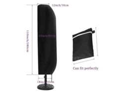 Funda para sombrilla de patio exterior (resistente a la lluvia y al viento)